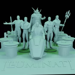 Marvel Illuminati Figures Diorama