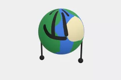 meandearth earth but 3d