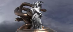 Medusa With Hydra statue