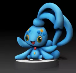 Mega MANAPHY - FAN ART - POKÉMON FIGURINE - 3D PRINT MODEL