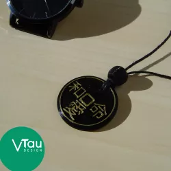 Men's Pendant Japanese Mon Style | Easy To Print | Fashion | Necklace | Vtau Design