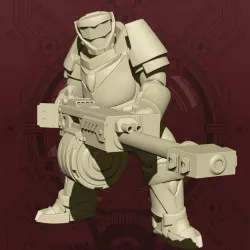 (Mercy's Reach) Heavy Cannoneer - Firing Pose