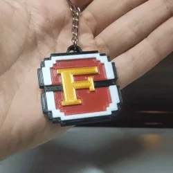 Metal Slug Keychain Flame Shot