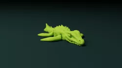 mosasaurus, articulated flexi