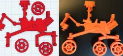 NASA Mars Curiosity 2D Fridge Magnet