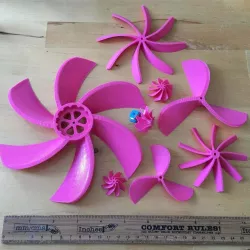 OpenSCAD Turbine Propeller Generator