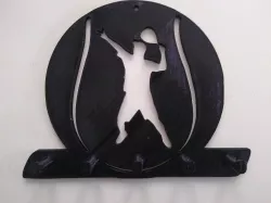 Padel (Paddle) Player Keychain Holder