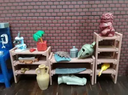 Parametric 2x4 shelves (1:18 scale)