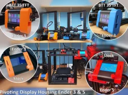 Pivoting Display for Ender 3 - Pro  - V2 - Ender 5 - BTT 35TFT & Stock