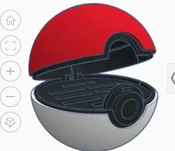 Pokeball Switch game case