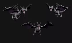 Pokemon - Mega Aerodactyl(with cuts and as a whole)