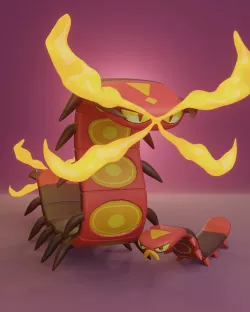 Pokemon - Sizzlipede and Centiskorch