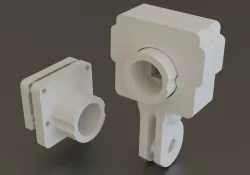 Printable M12 Lens mount for Pi camera v2 (8Mpix) + gopro mount case