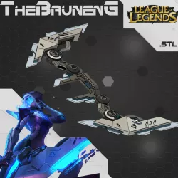 Project Ashe bow league of legends lol cosplay 3D print model