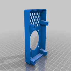 Raspberry Pi 4 Case 3030 hanging mount for Prusa MK3/MK3s v-slot with 40mm fan