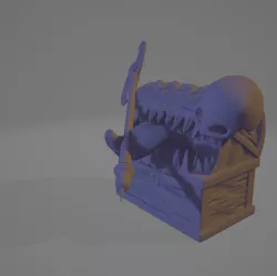 RPG Tabletop Mimic For 3D Printing Barbarian Class