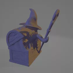 RPG Tabletop Mimic For 3D Printing Mage Class