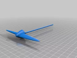 rubber band plane (flies)