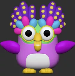 Scary Loud Chatty Parrot Toy with and without 25mm base