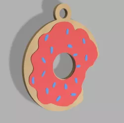 Set of 4 Simpsons Keychains