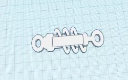 shock absorber key ring to personalize