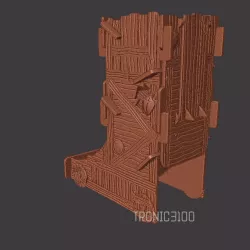 Siege Dice Tower (easy print - no supports).