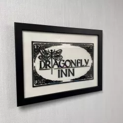 Silhouette of the Dragonfly Inn (Gilmore girls) for frame