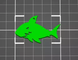 small shark, pendant for children, jewelry, keychain,