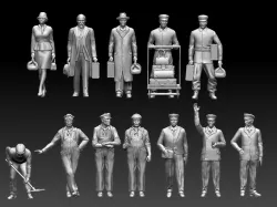 staff passengers 3D print model