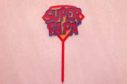 Super Dad Cake Topper