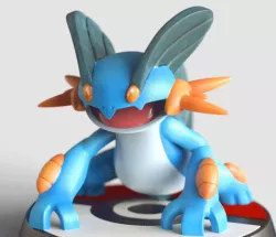 Swampert- FAN ART - POKÉMON FIGURINE -POKEMON