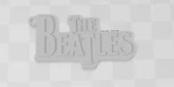 The Beatles logo keychain