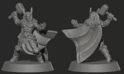 Thor god barbarian or viking miniature