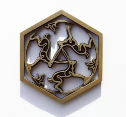 Three Hares wall plaque