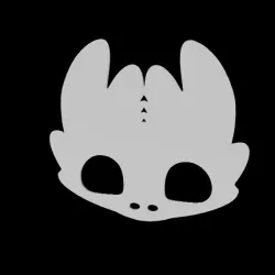 Toothless Dragon Mask Template