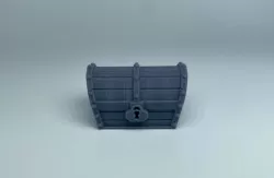 Treasure Chest – Miniature for Fantasy D&D Dungeons and Dragons RPG Roleplaying Games. 28mm Scale