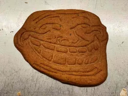 Trollface cookie cutter
