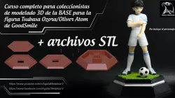 Tsubasa Ozora - (BASE para la figura GoodSmile - Curso - Tutorial + archivos STL)