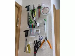 Universal Mesh Panel Wall Mount with Stapler