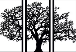 wall mounted tree