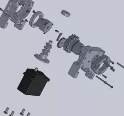 Wormscrew gearbox