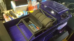 WPL D12 1/10 tire rack / toolbox cage