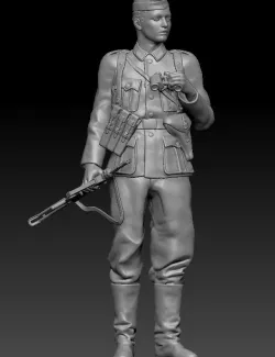 ww2  German East Front leutnant mp40