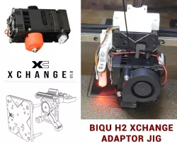 XChange - BIQU H2 drilling jig - BLtouch mount - Wire cover