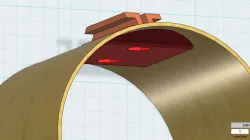 1010 Conformal Rail Guide for 75mm Tubing with Backing Plate