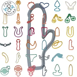 35 BDSM Sex Toys  - Cookie Cutter - Fondant - Polymer Clay