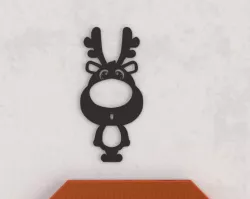 3d dear  wall art/decor  stl