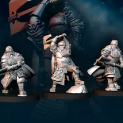 3x Kalak Dwarf King Guard | Kalak Dwarves | Fantasy