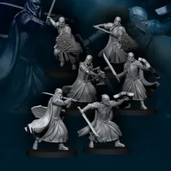 6x Armoured Wood Elf with Sword | Wood Elves | Fantasy