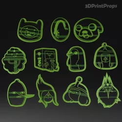 Adventure time characters Cookie Cutters set